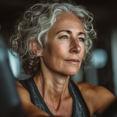 Seniori activi în timpul unei sesiuni de fitness FitDaily